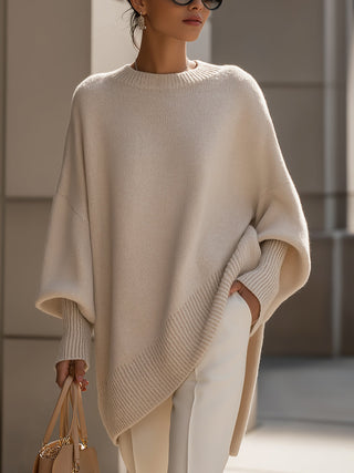 LAURA | JERSEY PONCHO OVERSIZE