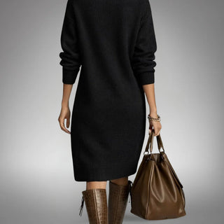 Vestido Elyon en negro, vista trasera