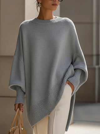 LAURA | JERSEY PONCHO OVERSIZE