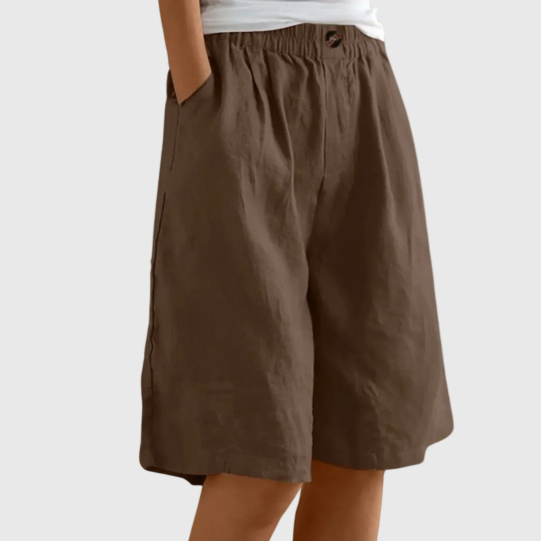 Pantalones cortos holgados con cintura elástica