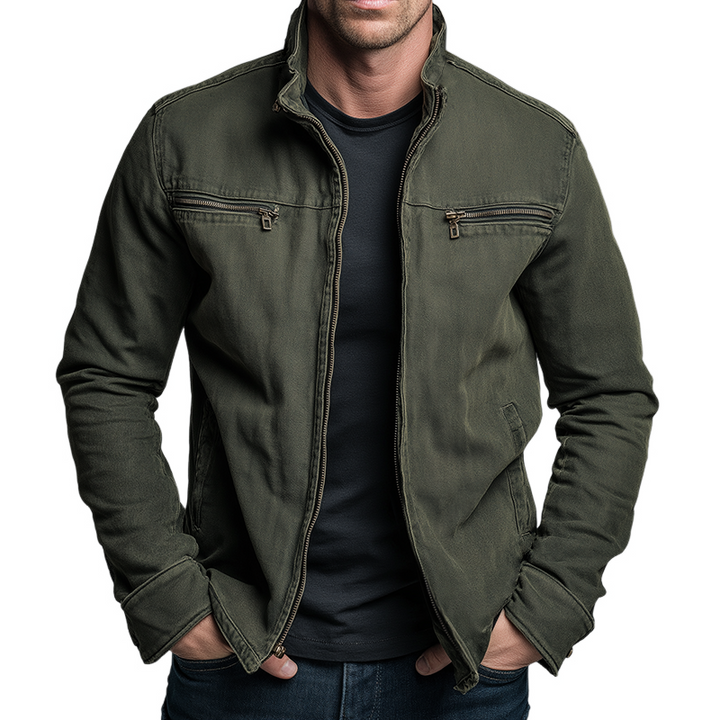 FÉLIX | CHAQUETA VINTAGE DE ALGODÓN CON CREMALLERA