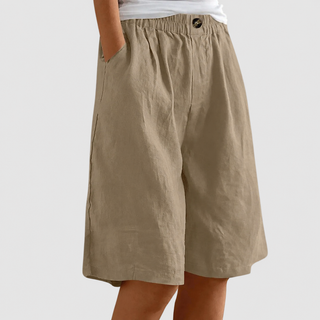 Pantalones cortos holgados con cintura elástica