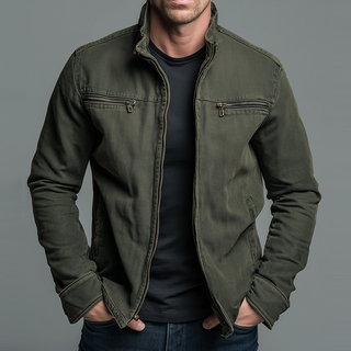 FÉLIX | CHAQUETA VINTAGE DE ALGODÓN CON CREMALLERA