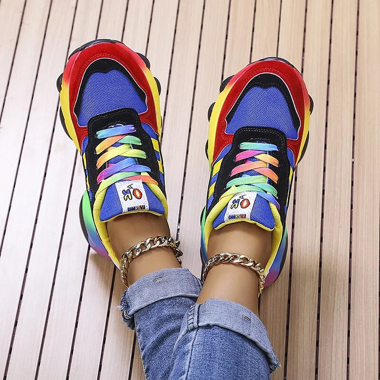Isolina zapatillas multicolor en azul