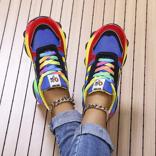 Isolina zapatillas multicolor en azul