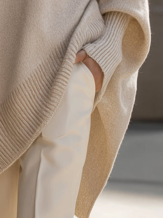 LAURA | JERSEY PONCHO OVERSIZE