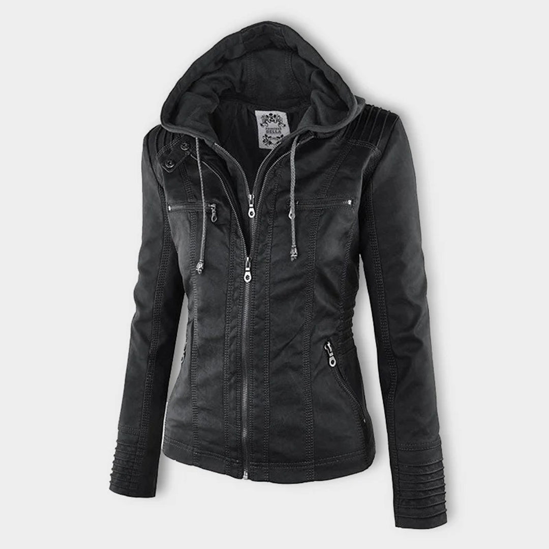 Flavia chaqueta efecto piel