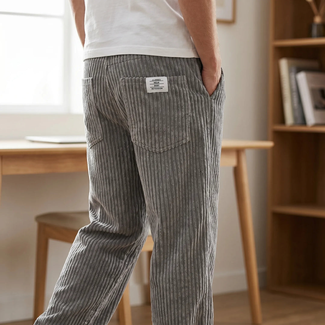 Varel pantalón de pana con cintura elástica