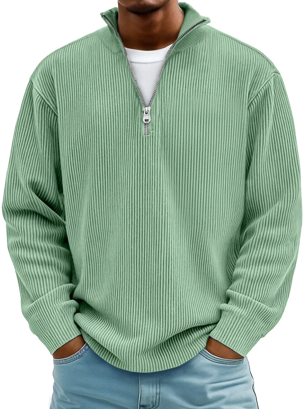 Jersey Marc en verde salvia