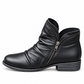 Suzanne botines texturizados en negro