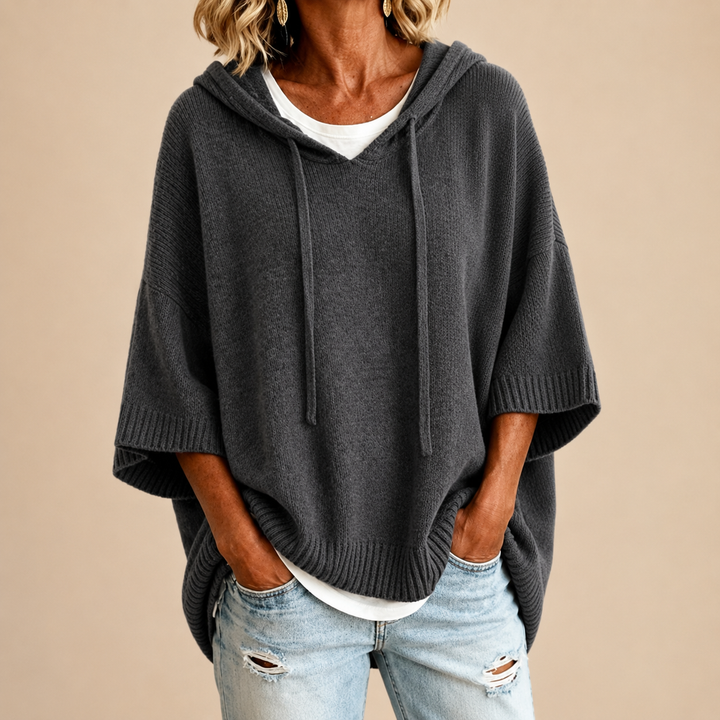 Poncho Oriana en gris