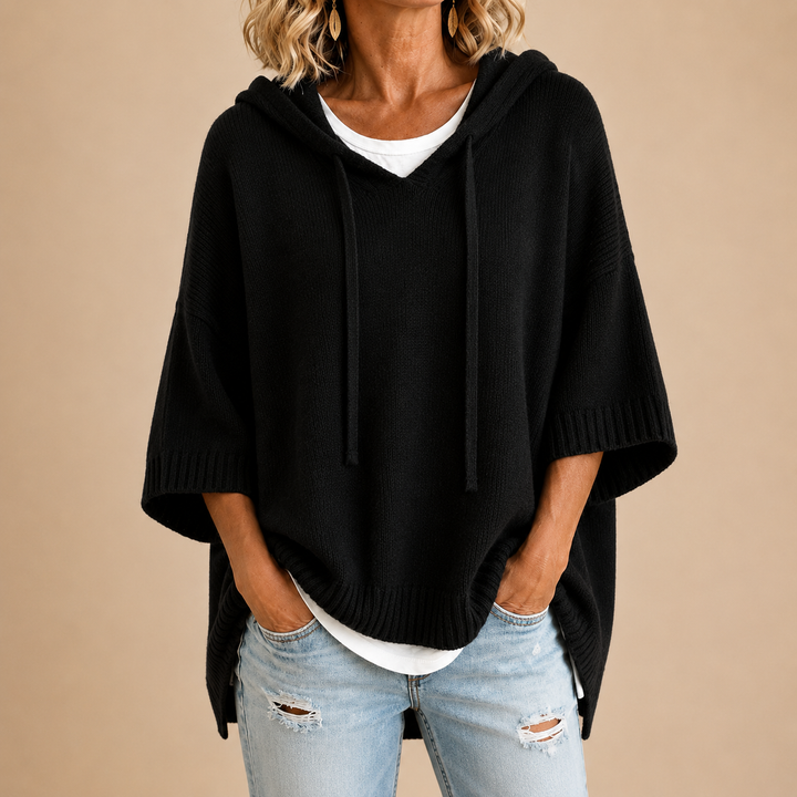 Poncho Oriana en negro