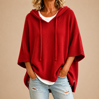 Poncho Oriana en rojo