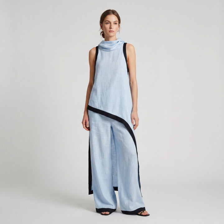 LEONOR | CONJUNTO DE LINO Y ALGODÓN ELEGANTE