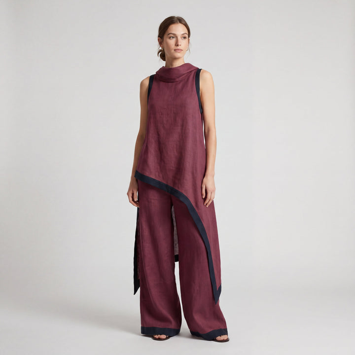 LEONOR | CONJUNTO DE LINO Y ALGODÓN ELEGANTE
