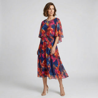 BÁRBARA | VESTIDO CÓMODO DE GASA TALLA GRANDE