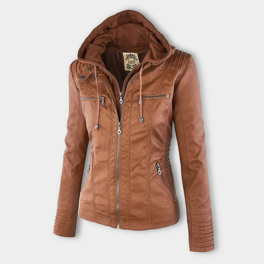 Flavia chaqueta efecto piel
