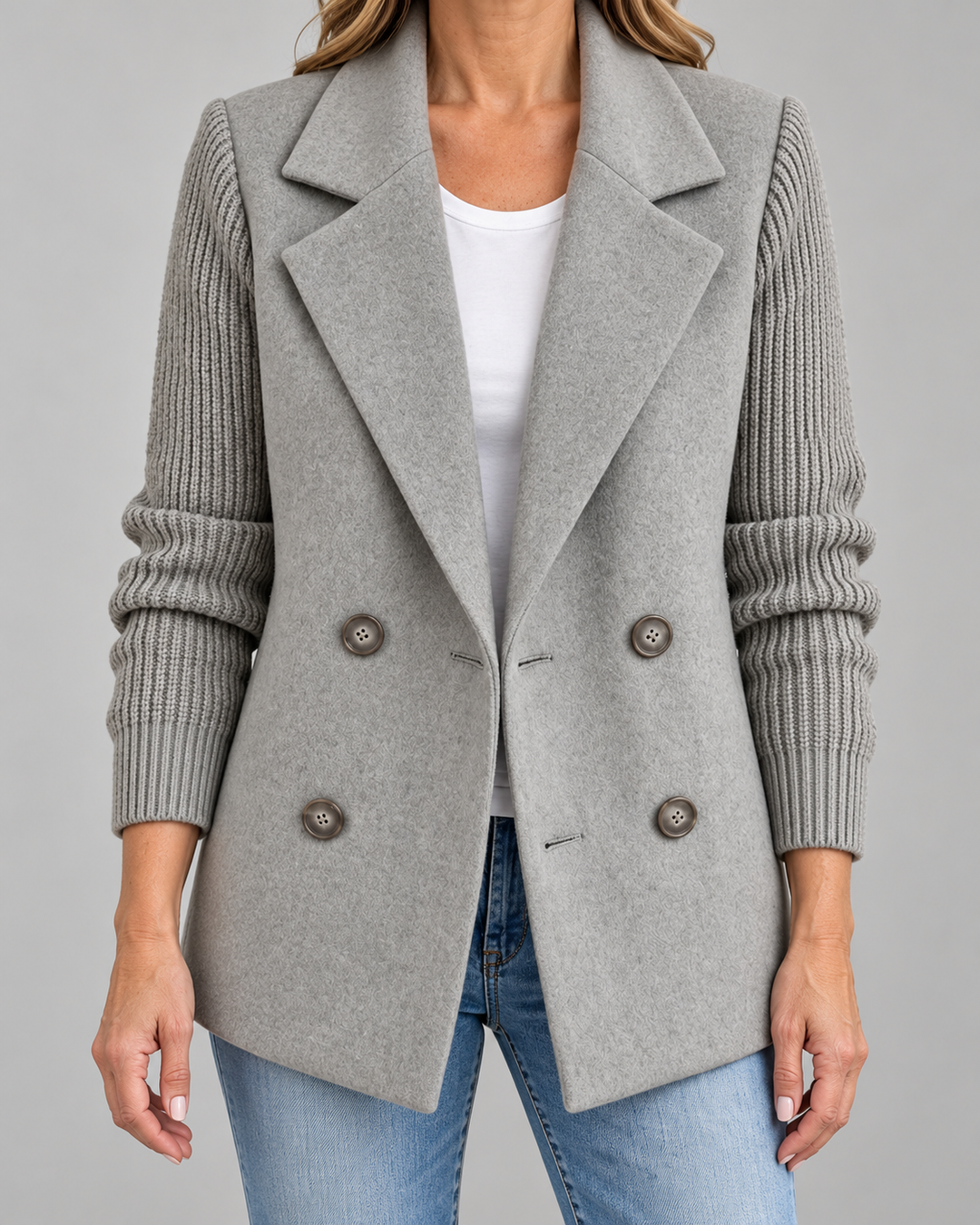 Carla | Americana elegante con mangas de punto
