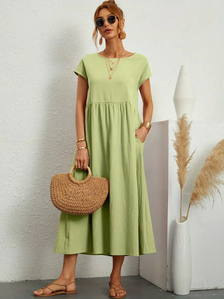 GABRIELA™ | VESTIDO MIDI FLUIDO DE ELEGANCIA ATEMPORAL