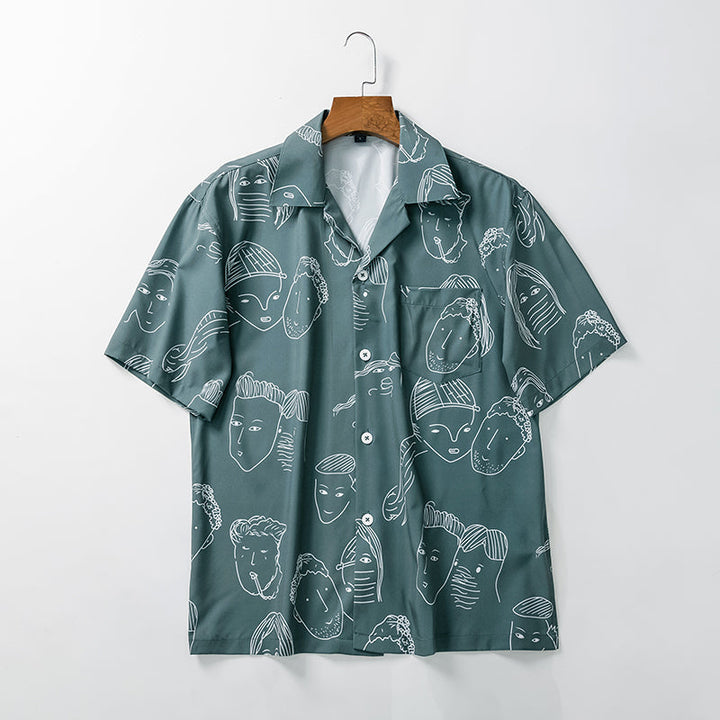 CAMISA DE VERANO ESTILO CUBANO PARA HOMBRES