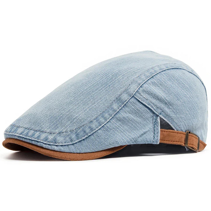 GUILLERMO™ | GORRA PLANA DE DENIM PREMIUM: ESTILO ATEMPORAL Y COMODIDAD PARA EL DÍA A DÍA