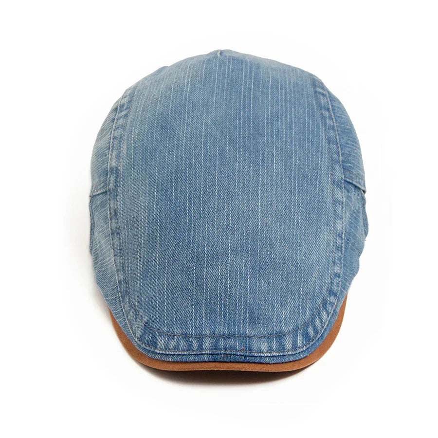 GUILLERMO™ | GORRA PLANA DE DENIM PREMIUM: ESTILO ATEMPORAL Y COMODIDAD PARA EL DÍA A DÍA