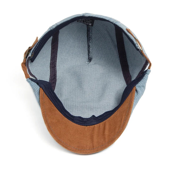 GUILLERMO™ | GORRA PLANA DE DENIM PREMIUM: ESTILO ATEMPORAL Y COMODIDAD PARA EL DÍA A DÍA