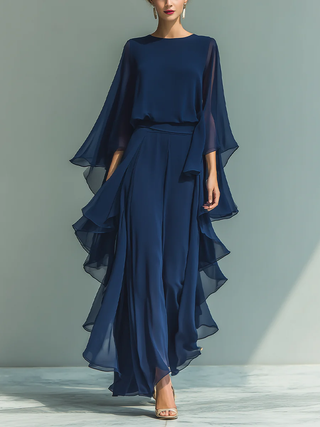 AURORA | CONJUNTO ELEGANTE CON VOLANTES