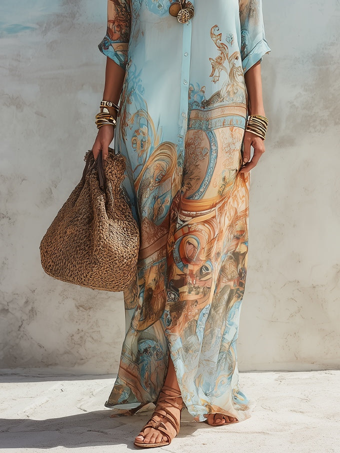 Vestido mediterráneo