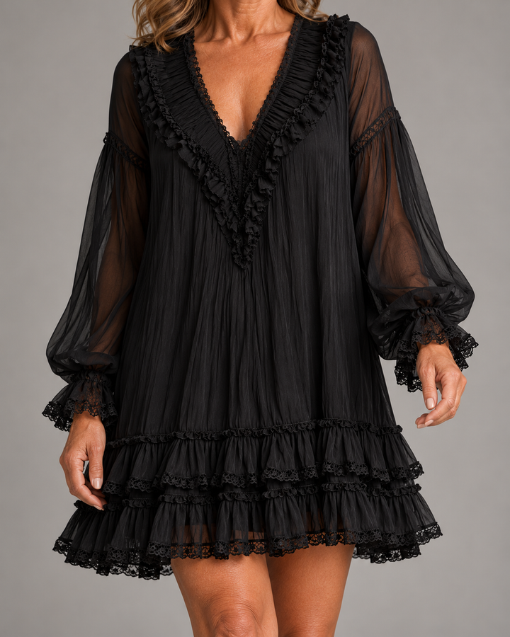 Oriella | Minivestido ligero con volantes