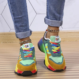 Isolina zapatillas multicolor en verde
