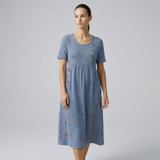 IRENE | VESTIDO MIDI A RAYAS: COMODIDAD SIN ESFUERZO, CONFIANZA PARA EL DÍA A DÍA