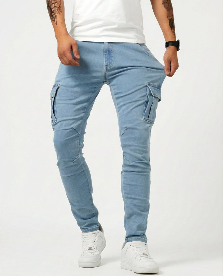 DAVID | PANTALÓN CARGO ELÁSTICO