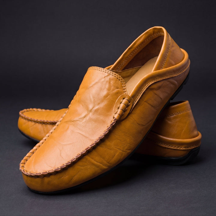 Mocasines de piel para hombre