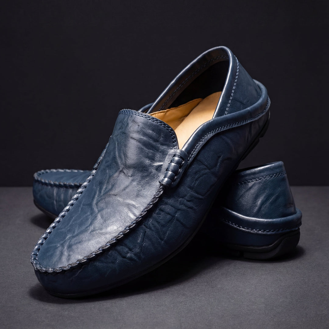 Mocasines de piel para hombre