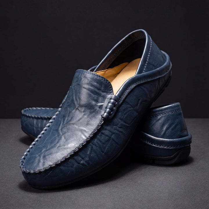 Mocasines de piel para hombre
