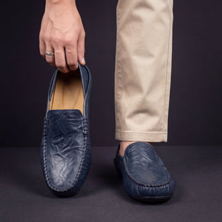 Mocasines de piel para hombre