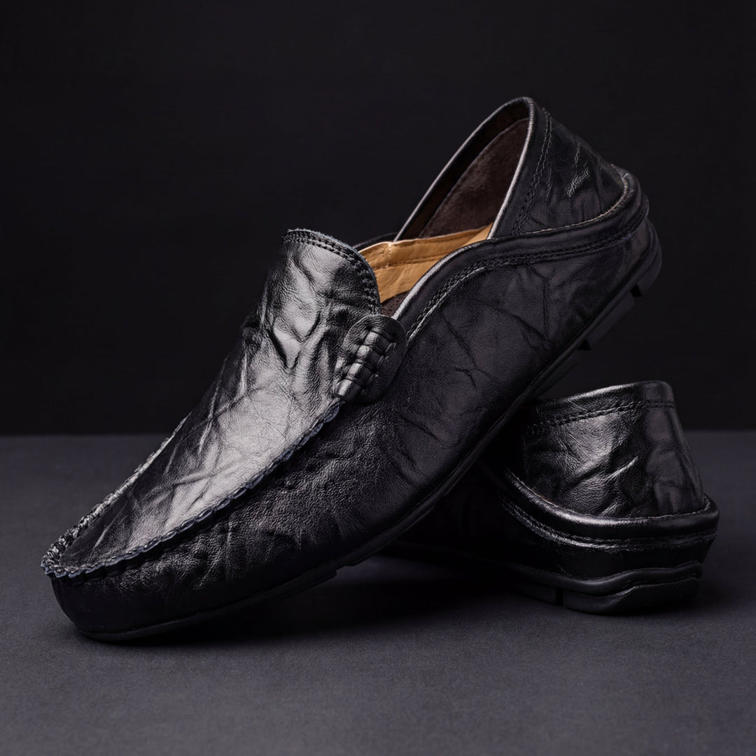Mocasines de piel para hombre