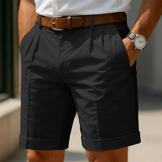 PANTALONES CORTOS PLISADOS DE VERANO PARA HOMBRES